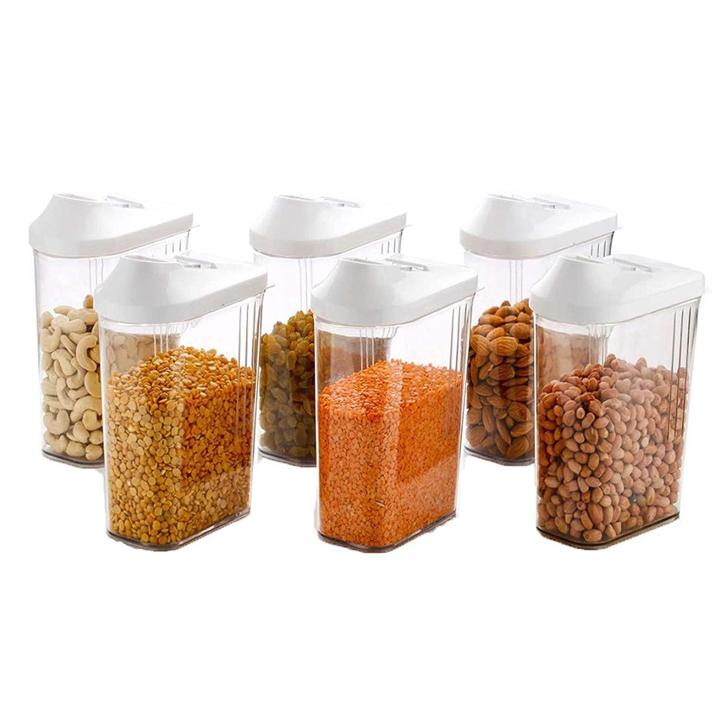 Plastic Dispenser Jar/Container Pack of 6