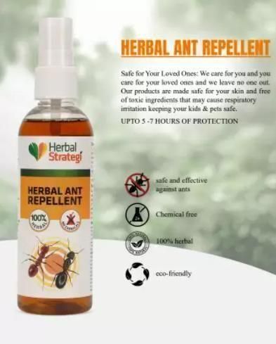 HERBAL Ant Repellent Spray Non-Toxic 100% Herbal Stain Free (Pack of 2)