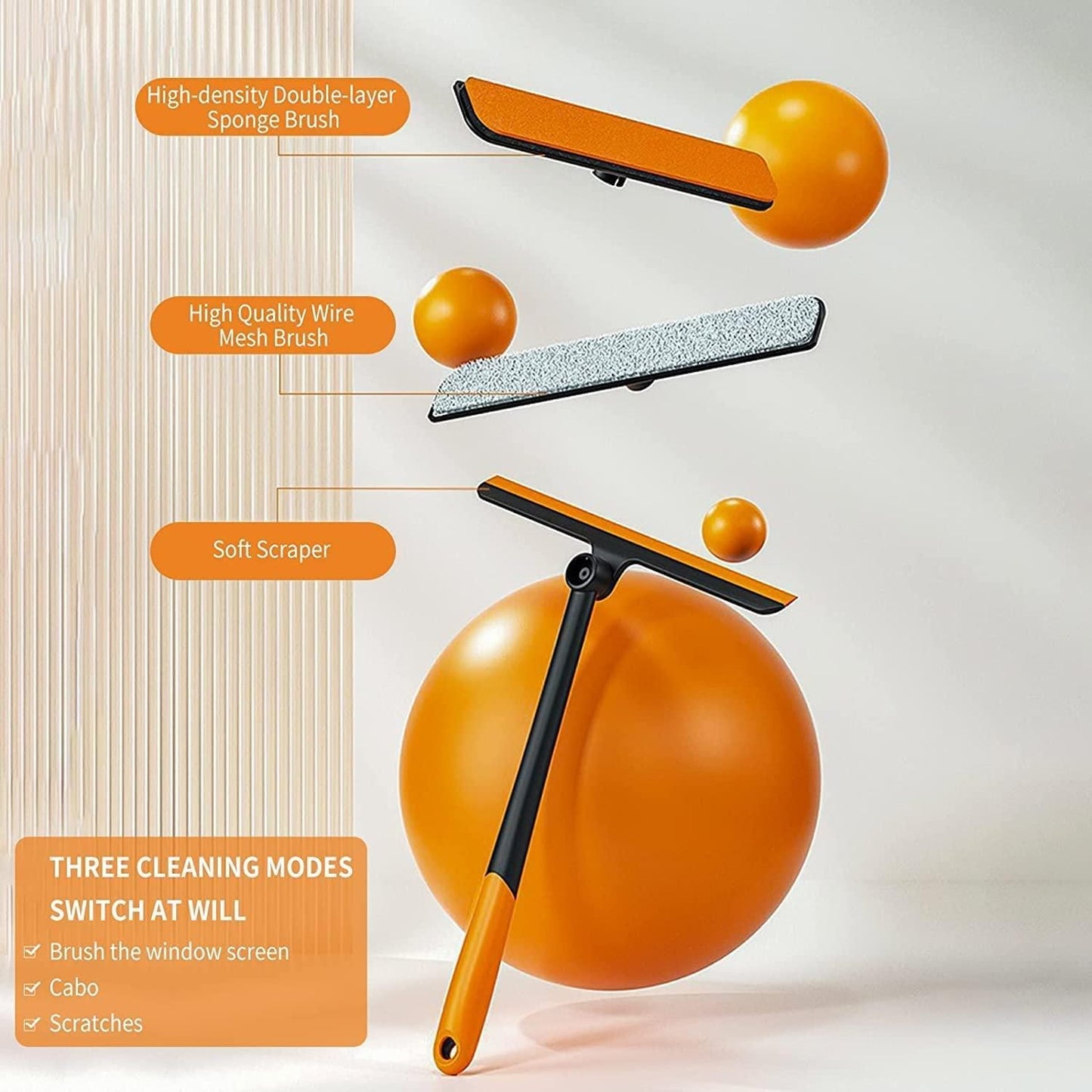 window Glass cleaner 3 in 1 Brush