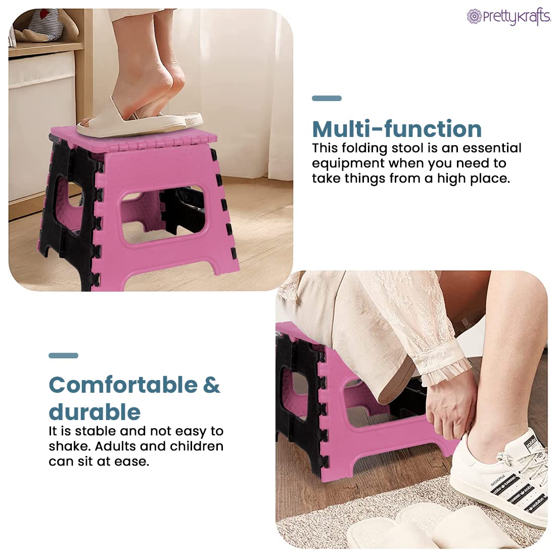 12 Inches Super Strong Folding Step Stool for Kitchen