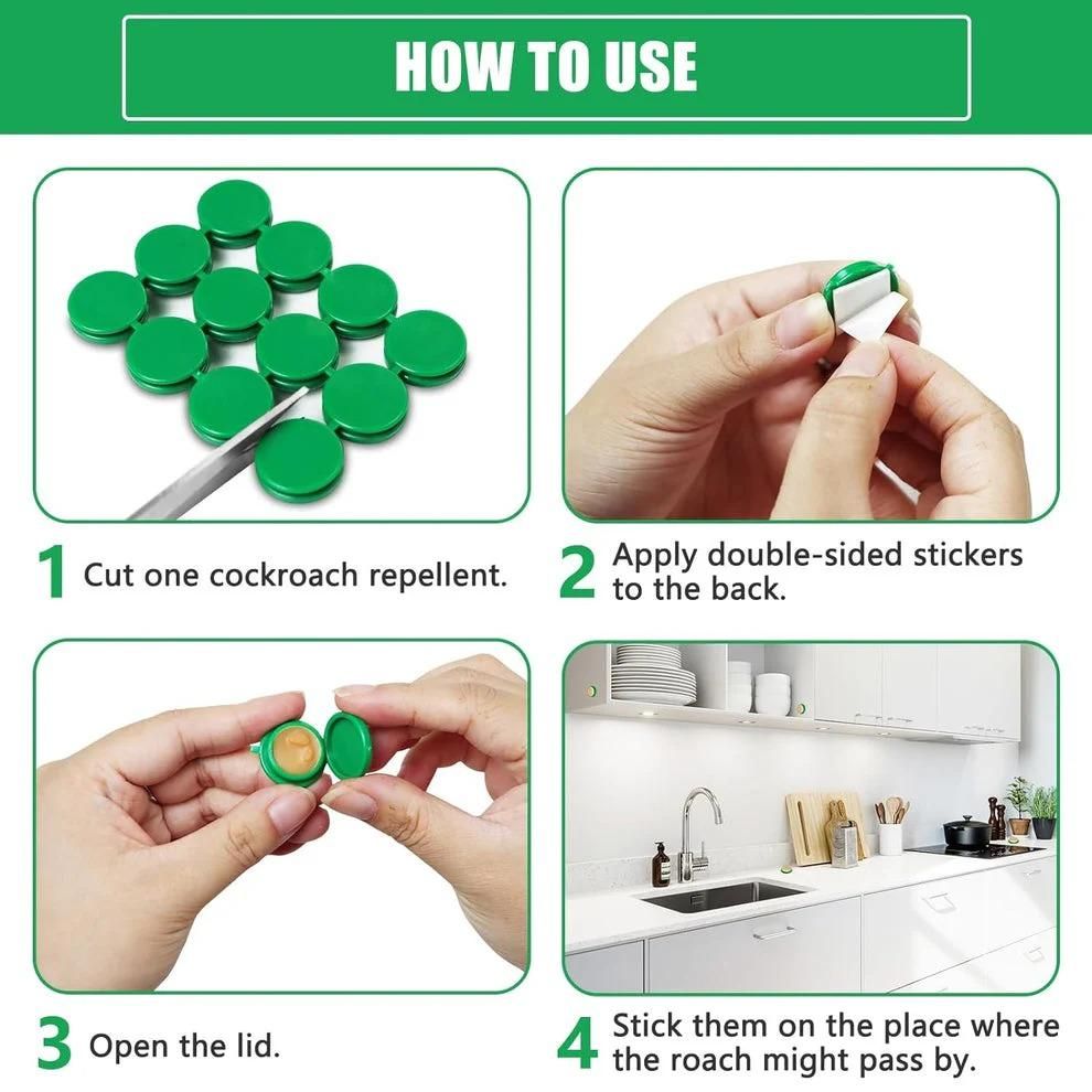 24pcs ( 12pcs +12 pcs ) Cockroach Powder or Gel Bait – Best for Kitchen, Home & Office