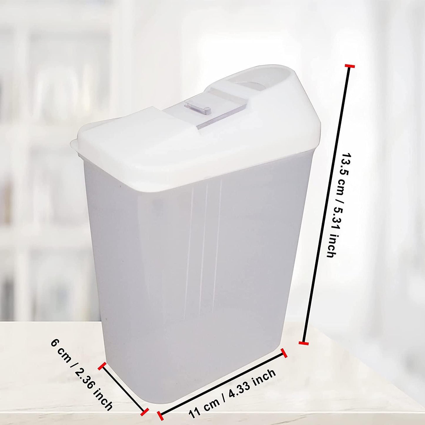Plastic Dispenser Jar/Container Pack of 6