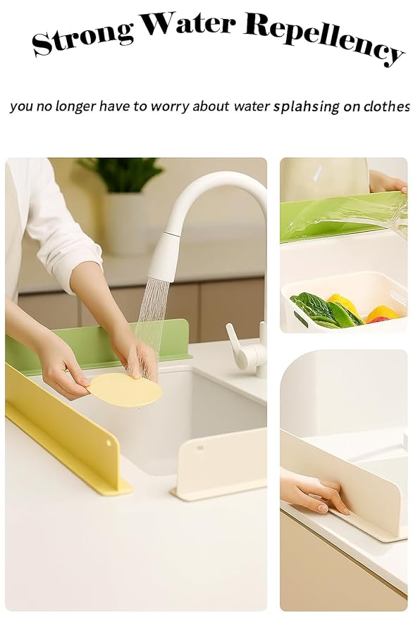 Kitchen Silicone Sink Splash Guard Mat pack 2