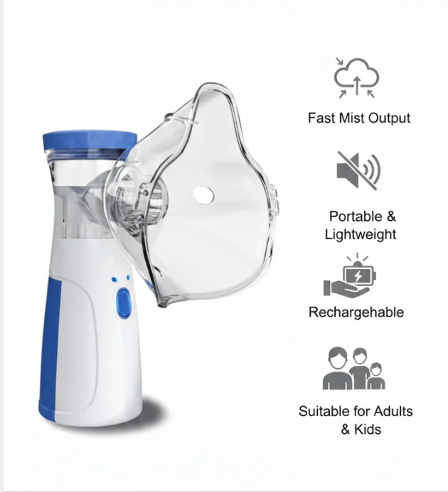Portable Ultrasonic Rechargeable Mesh Nebulizer Machine