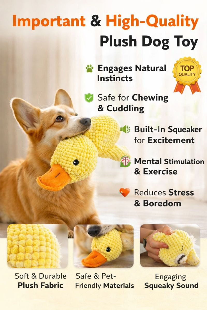 Stuffed Squeaky Plush Dog & cat Toy for Pets Engagement
