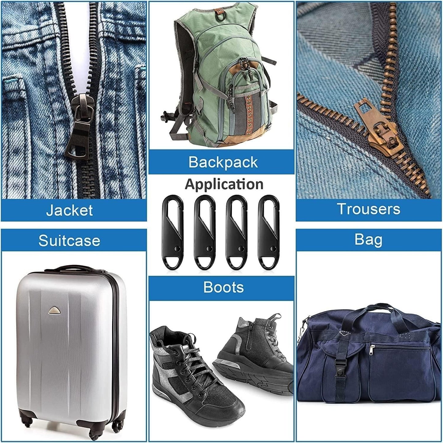 Zipper Pull Replacements (Pack of 10)