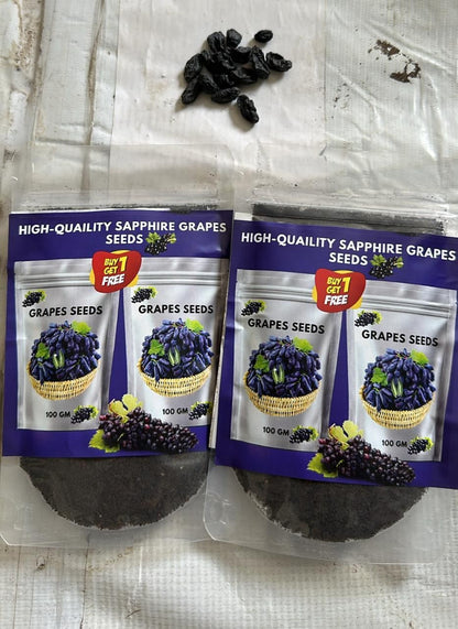 Sweet Sapphire Grapes Seed Buy 10 Get 10 Free