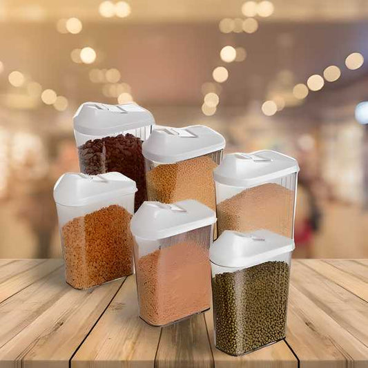 Plastic Dispenser Jar/Container Pack of 6