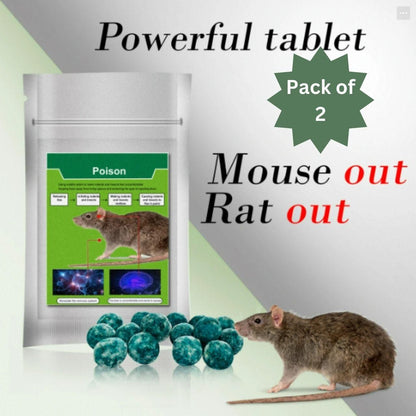 30pcs ( 15pcs +15  pcs ) Poison RAT AND INSECT PEST Pellets Best for Kitchen, Home & Office