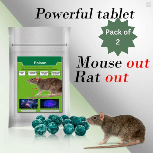 30pcs ( 15pcs +15  pcs ) Poison RAT AND INSECT PEST Pellets Best for Kitchen, Home & Office