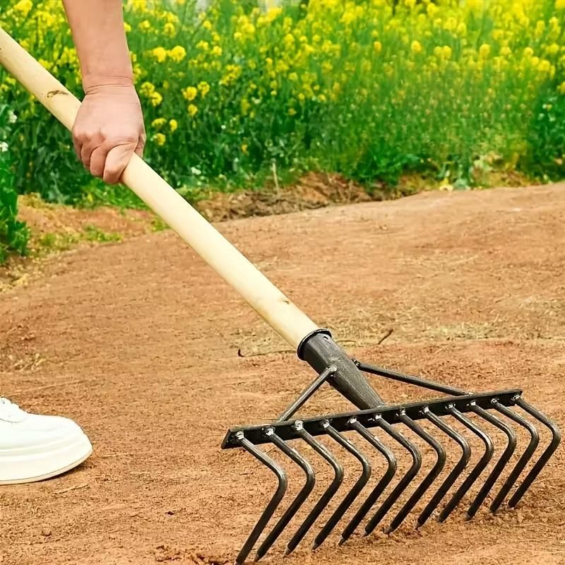 Heavy - Duty Nine OR Seven Tine Garden Hoe