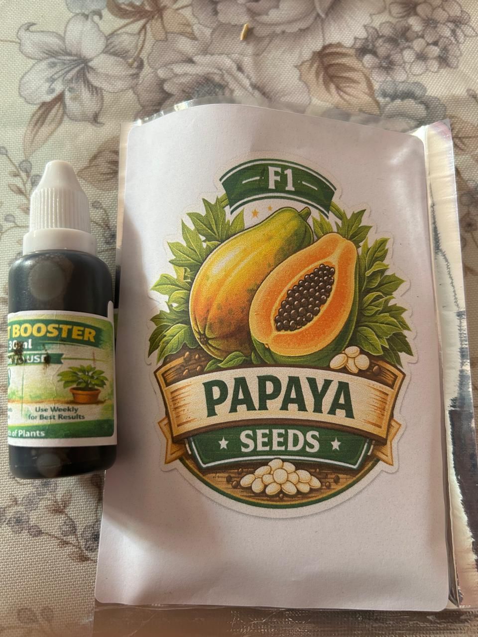 Papaya (Papita) Seeds and Free Plant Growth Serum