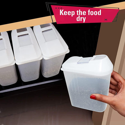 Plastic Dispenser Jar/Container Pack of 6