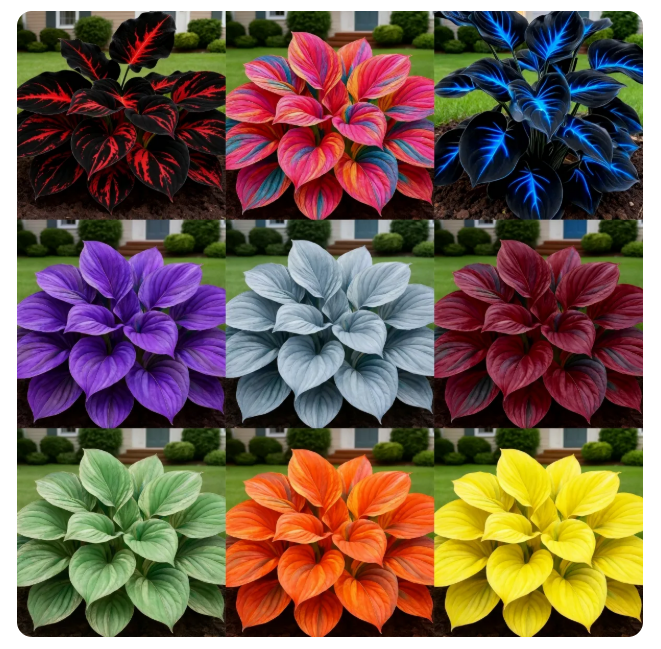 Multicolor Hosta Seeds + Plant Growth Serum Free