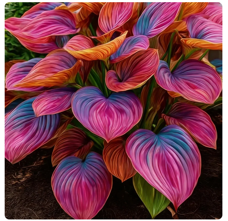 Multicolor Hosta Seeds + Plant Growth Serum Free