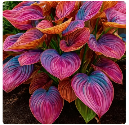 Multicolor Hosta Seeds + Plant Growth Serum Free