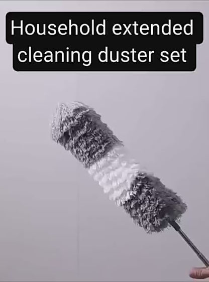 Microfiber Duster for Cleaning Telescopic Extension Long Pole Bendable Head, Scratch-Resistant Cover